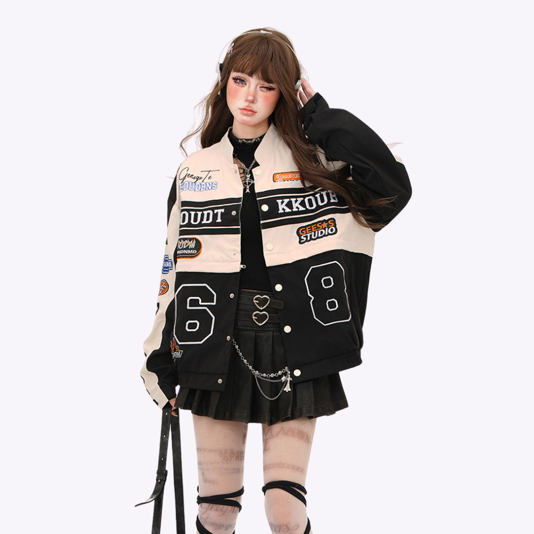 Image of Detachable Racer Varsity Jacket